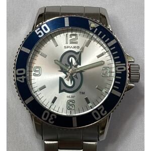 New Seattle Mariners Sparo Key Style Men's Sports Watch Metal Band